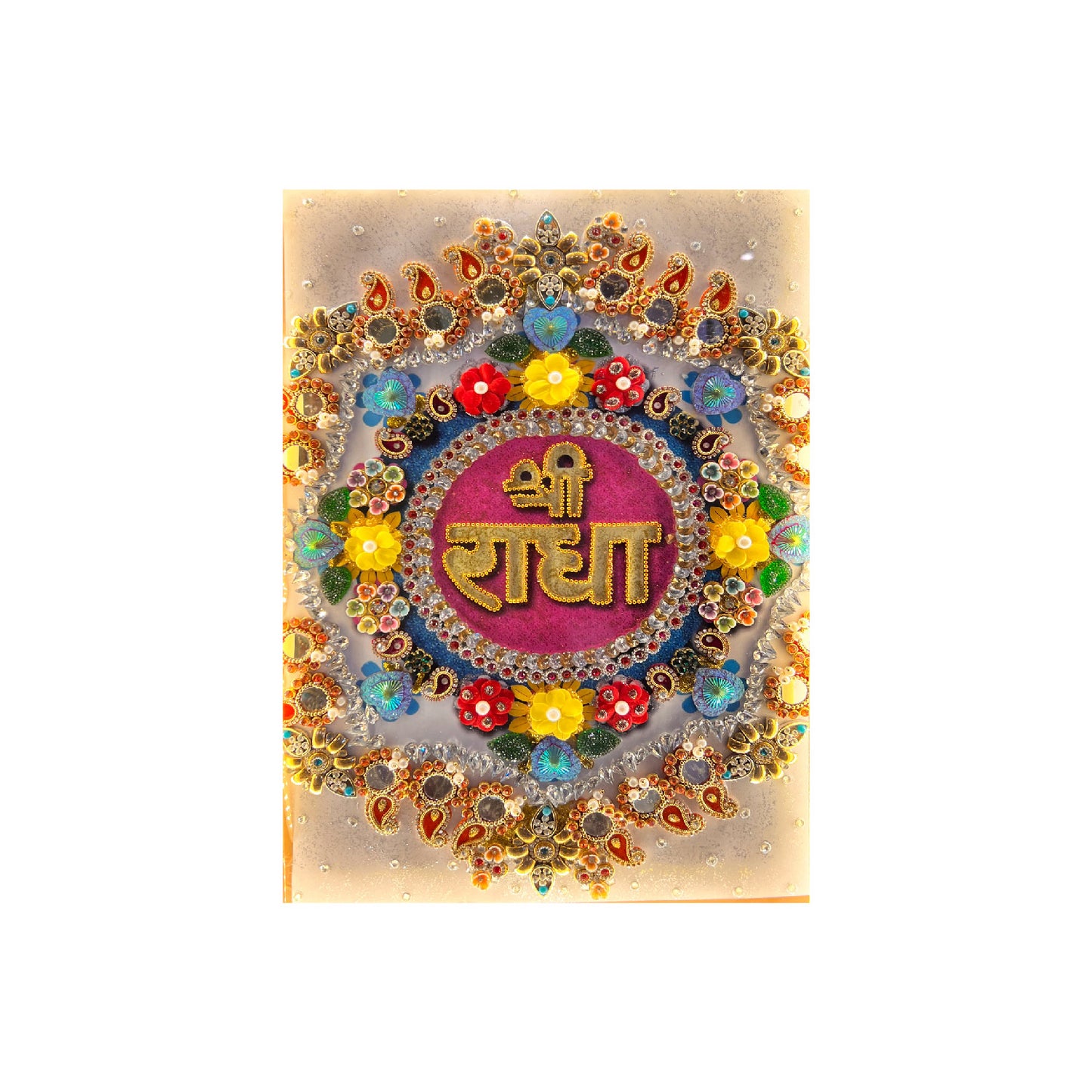 Radha Naam- Floral Pink