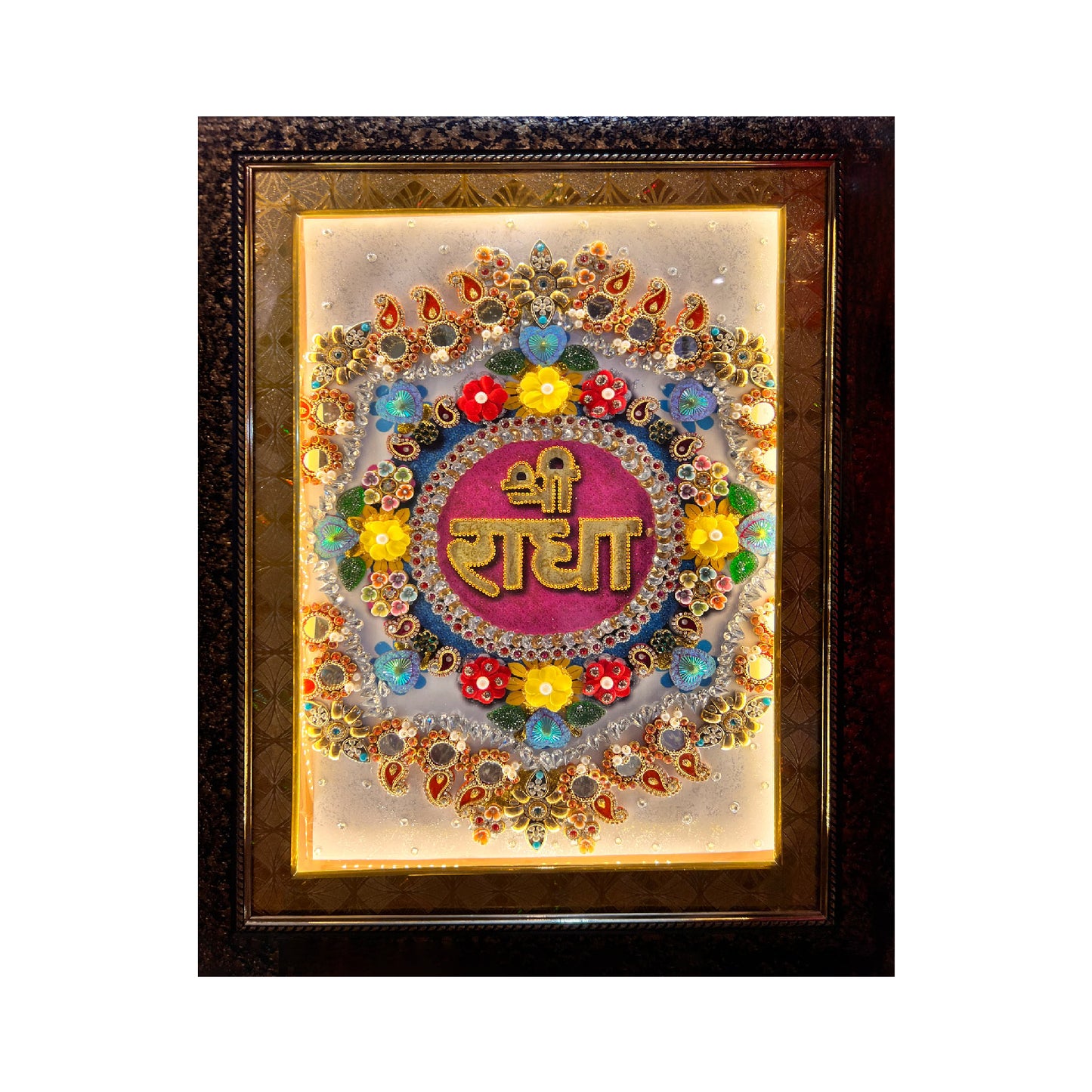 Radha Naam- Floral Pink